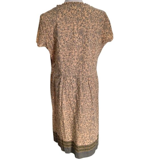 The Territory Ahead Button Front Floral Print Dress Size 16 Cotton Short Sleeved - Picture 2 of 10